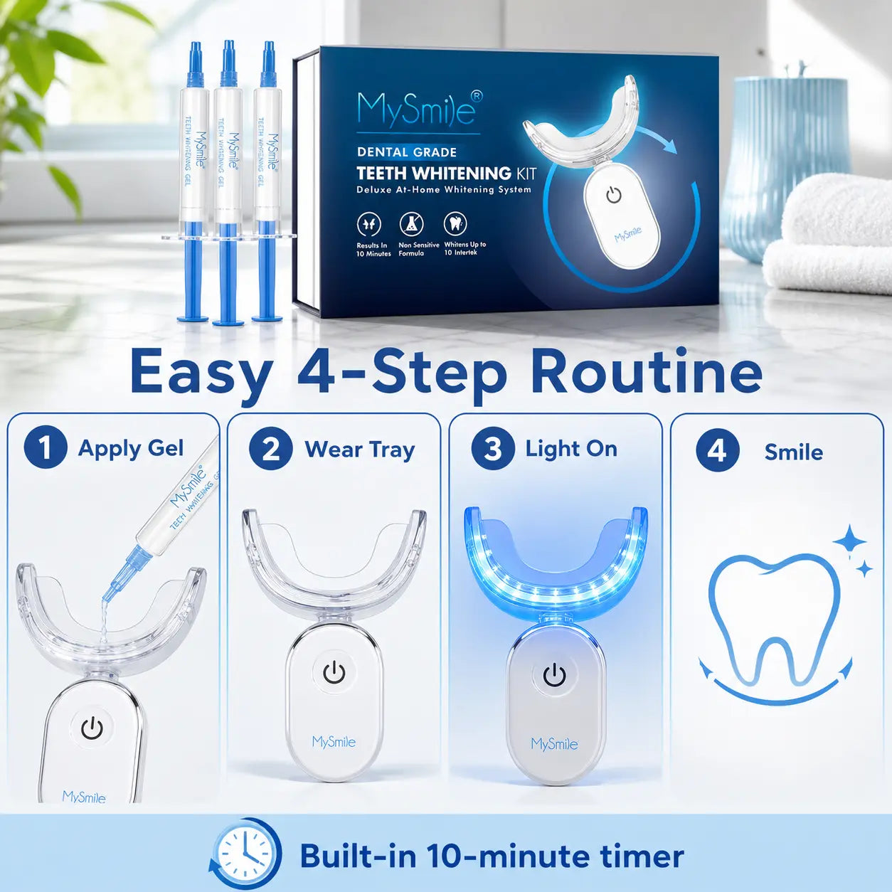 MySmile Pro Dental Grade Teeth Whitening Kit - Fast Results