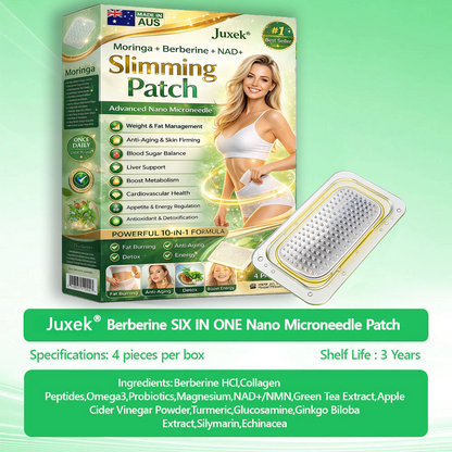 Glowylo® Berberine Slimming Microneedle Patch | 10-in-1 Weight Management Support