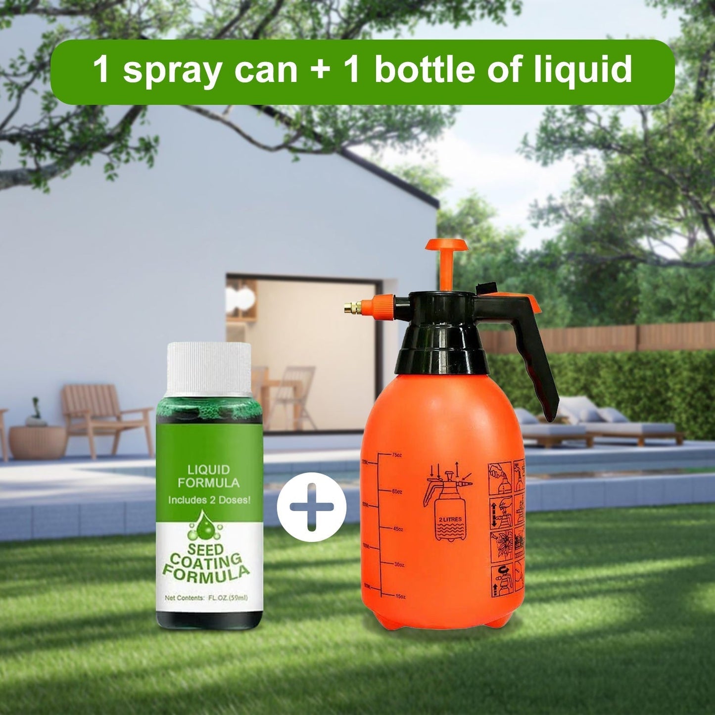 🔥Last Day 73% OFF🌱Hydro Seeding Lawn Solution