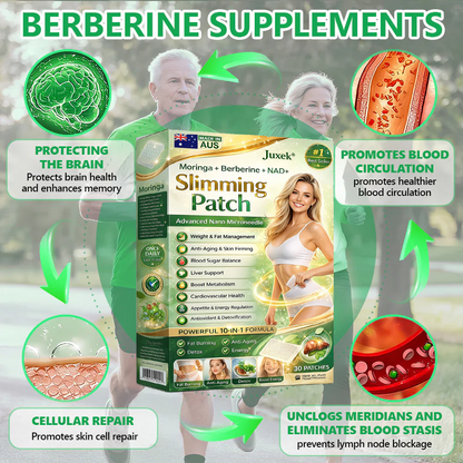 Glowylo® Berberine Slimming Microneedle Patch | 10-in-1 Weight Management Support
